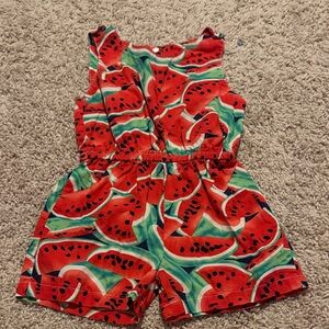 Vibrant Watermelon Kids Romper
